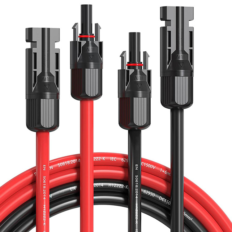 10AWG Günəş Uzatma Kabel 50 Ft 10 Gauge Günəş Paneli Kabellər Tel 50 Fut