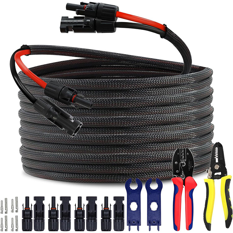 Ticarət Damüstü PV Array 10AWG Bağlantı Tel 50FT