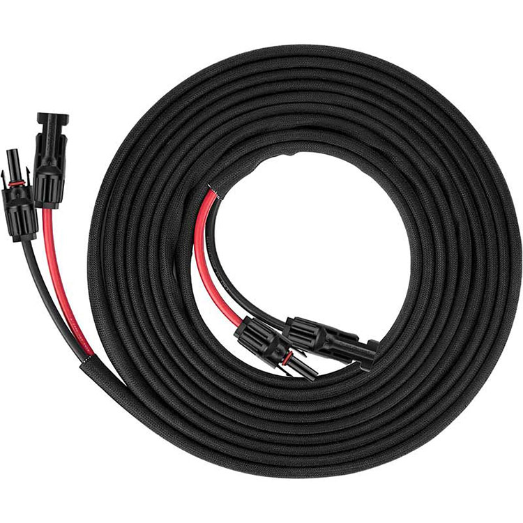 İki Telli Günəş Paneli Uzatma Kabel - 30Ft 10AWG(6mm2) Günəş Uzatma Kabel